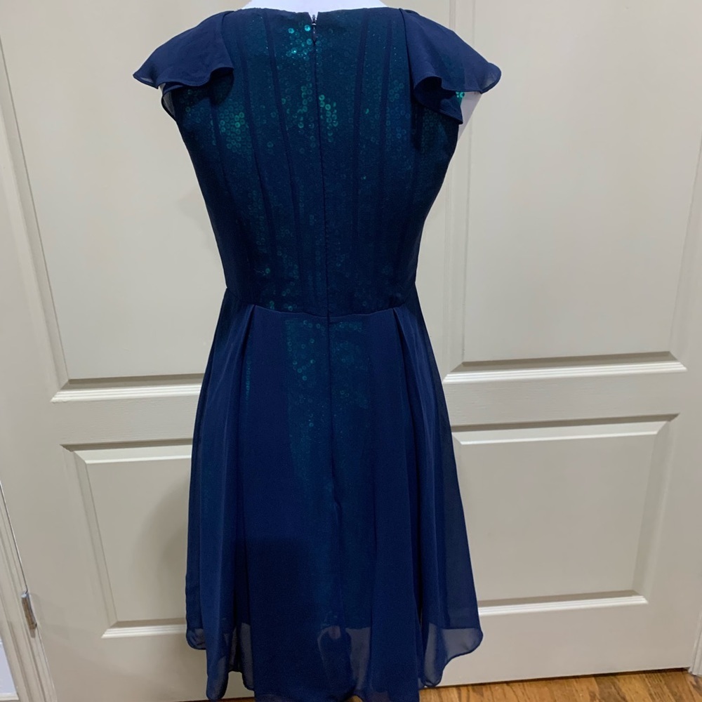 REISS Women's Sequin Cap Sleeve Dress, 6 - Picture 9 of 10